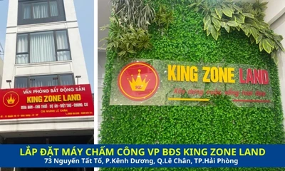 Lắp Máy Chấm Công Cho Văn Phòng BĐS King Zone Land Ở Phường Kênh Dương